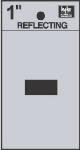  Hy-Ko Reflective Hyphen Sign 1 Inch  1 Each RV-15/-HYPHEN