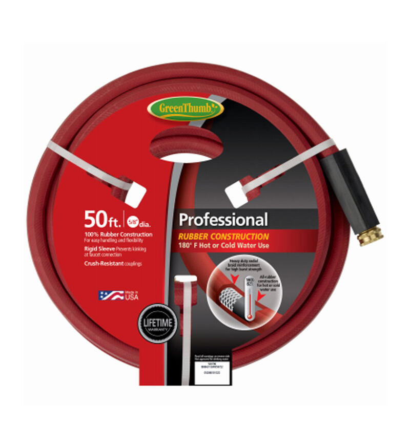  Teknor  Rubber Hose 5/8x50 Inch  Red  1 Each 8696GT-50