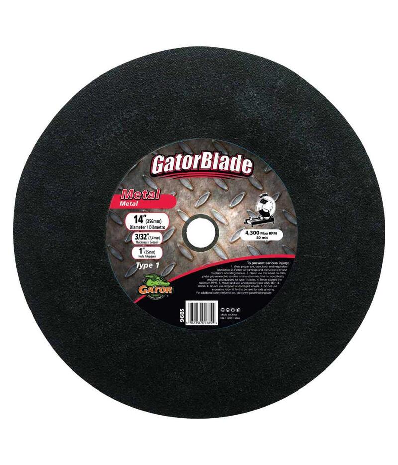  Gator Blade Cut-Off Wheel 14x3-3/32x1 Inch  1 Each 9685