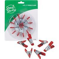 Smart Savers Metal Spring Clamp Set  2 Inch  6 Pack  AI003