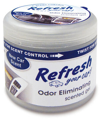 Refresh Odor Eliminating Scented Gel  New Car  1 Each 9941
