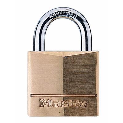  Master Lock  4 Pin Tumbler Padlock 1-9/16 Inch  Brass 1 Each 140D 15055