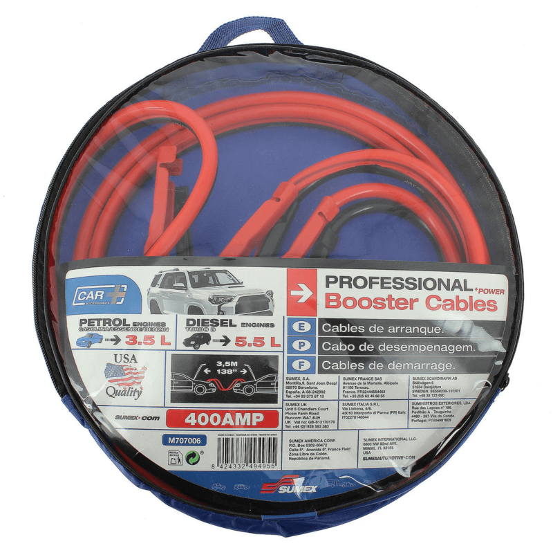 BOOSTER CABLES 400AMP 3.5M