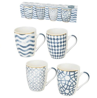CHINA MUG 12OZ 4PC BONE