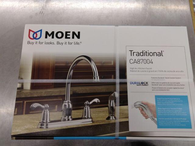 Moen Kitchen Faucet With Side Spray Chrome 1 Each CA87004