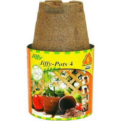 Green Garden Products Jiffy Peat Pot Round 4 Inch Brown 1 Each JP406