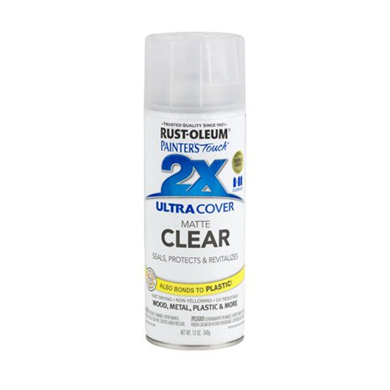 Rust-Oleum Painter's Touch Matte Finish Spray Paint 12oz Clear 1 Each 249087