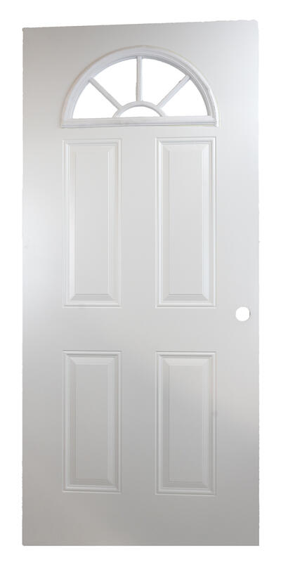Prime Source Door Standard Bore Metal 4 Panel 32 Inch 1 Each