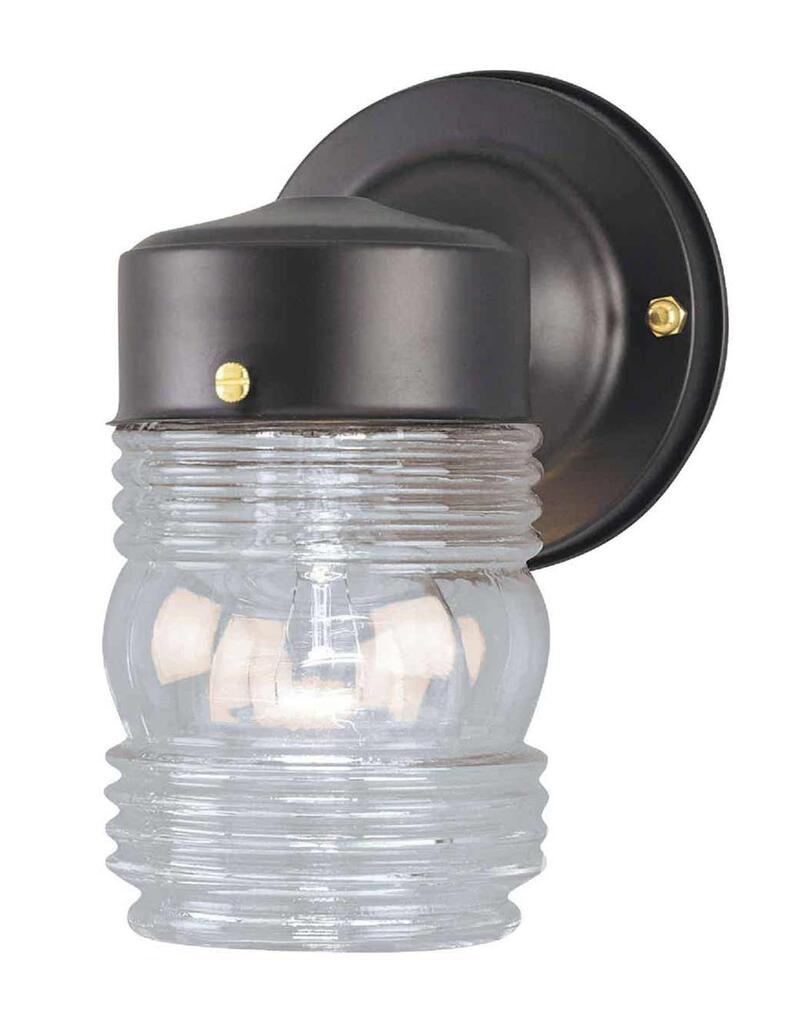  Home Impressions Wall Fixture 1 Light Outdoor Black 1 Each IOL20BK