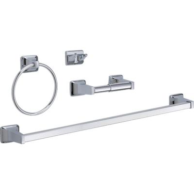  Home Impressions  Bath Accessory Kit Chrome  1 Each 409793