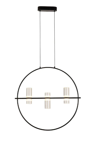 PENDANT LED LAMP 12W M/BLK