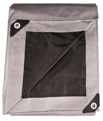 Tru Guard Storage Tarp Cover 15x20 Foot Silver And Black 1 Each KT-HT1520SB