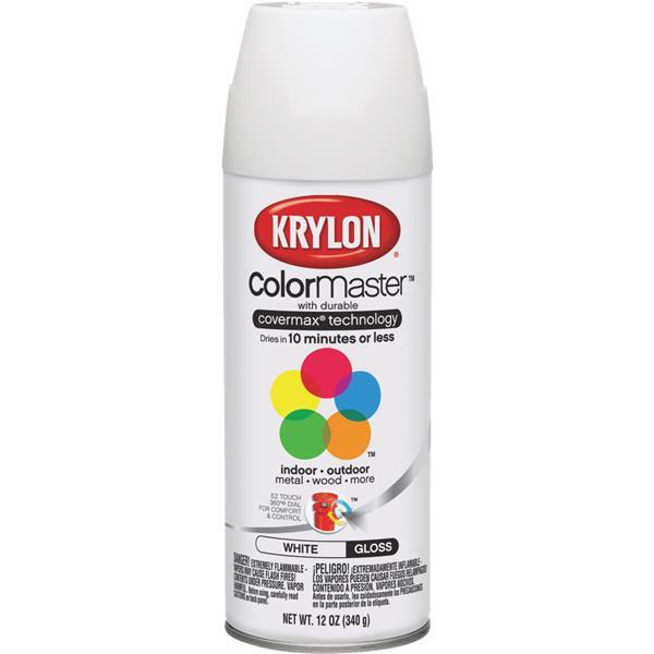 Krylon Colormaxx Gloss Spray Paint 12oz White 1 Each K05150107
