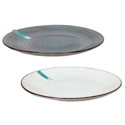 DINNER PLATE SINGLE HP BLK/WHT