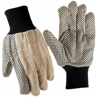 MENS DOT CANV GLOVE LG