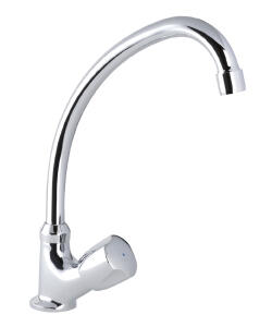 Duraflow Kitchen Faucet Round Handle Chrome 1 Each DURKITROUND1