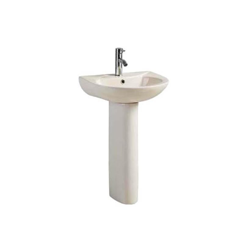  Lavatory Sink With Pedestal  White  1 Each B212-WHITE