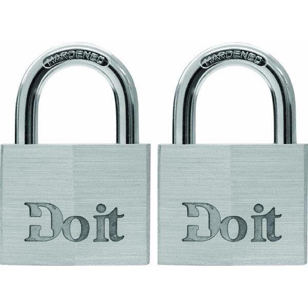  Do It Best Keyed Padlock  1-1/2 Inch  Aluminum  2 Pack  1840TDIB
