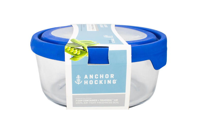 Anchor Truseal Glass Rnd Food Strage Container Blackberry 1 Each 91979AHG17