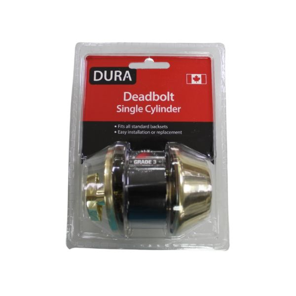 SINGLE DEADBOLT PB
