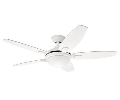 Hunter Fan Ceiling Contemporary 52 Inch White 1 Each 50613