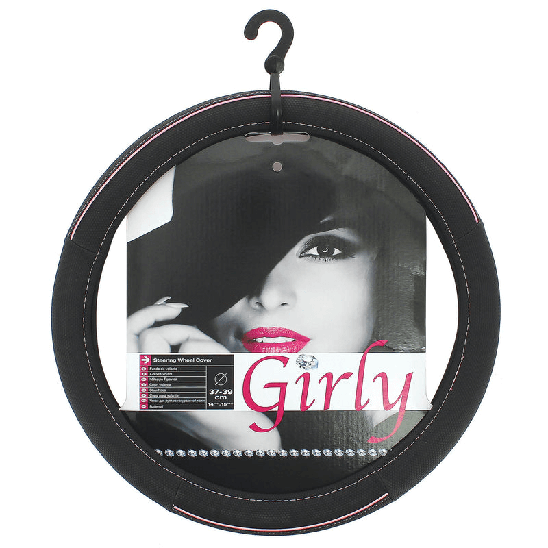 STEERING WHEEL COVER GIRLY PNK