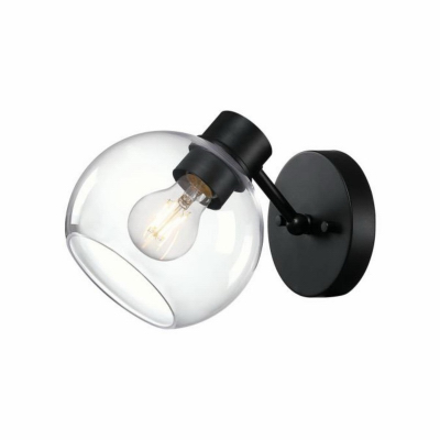 INDOOR WALL FIXTURE 1LT BLK