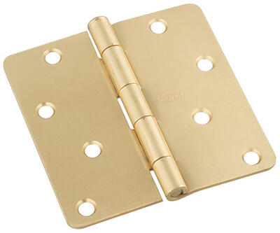  National  Door Hinge 4 Inch  Satin Brass 1 Each N830-228