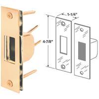  Prime Line  Security Box Strike Plate 4-7/8 Inch  Brass 1 Each U9539