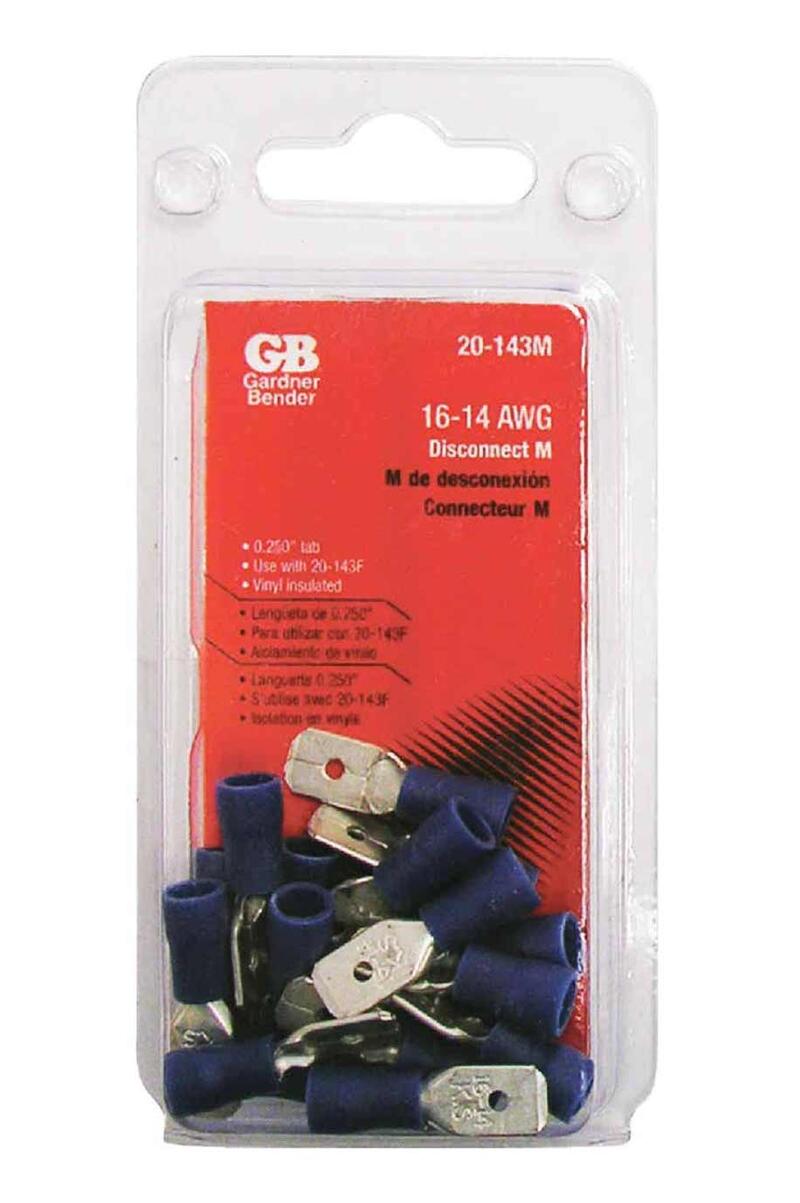 Gb Electrical Disconnect Male 16-14 Awg 15A 1 Each 20-143M