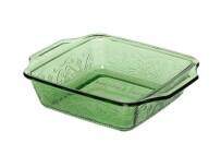 BAKING DISH 8IN GREEN EMB