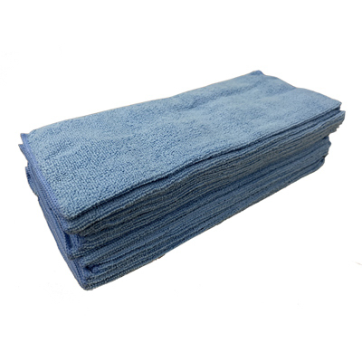 Microfiber Reusable Cleaning Cloths, Blue, 14 x 14 In., 20-Ct.