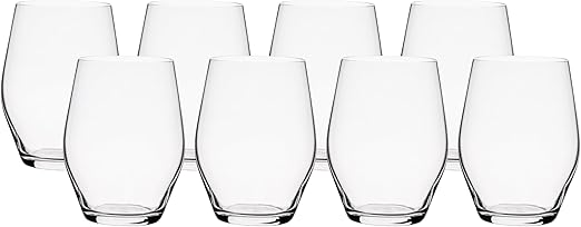 WINE GLASS SET 8PC 16OZ  STEML