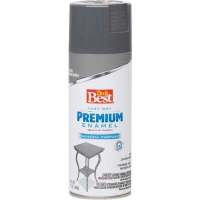 Do It Best Gloss Enamel Spray Paint 12oz Stone Gray 1 Each 203447D