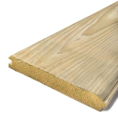 Lumber Pitch Pine V-Joint Treated 1x6x20 1 Length