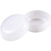  Do It Best  Round Plastic Patio Furniture Cap  1-1/4 Inch  White 4 Pack 826367