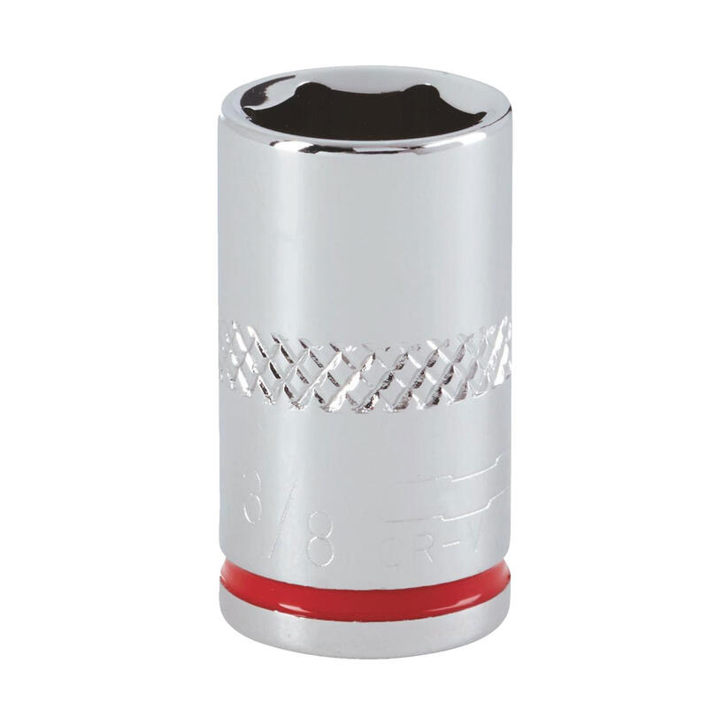 Channellock Shallow Standard Socket 6P 1/4 In Drive 3/8 In 1 Each 366781