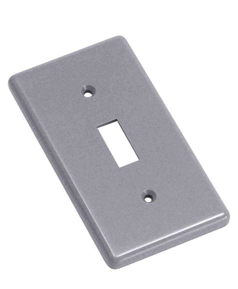 Thomas Betts Switch Plate Pvc Cover W2-5/16xH4-1/4 Gray 1 HB1SW