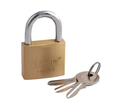 Hoteche Heavy Duty Padlock 30mm Brass 1 Each 180202