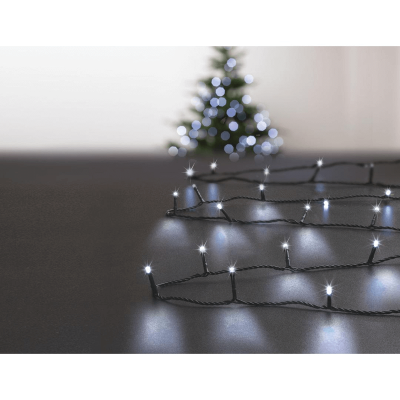 XMAS GARLAND EXT C/WHT 200LED