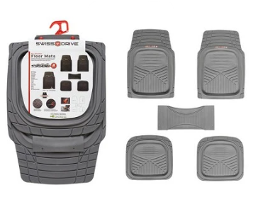 PVC CAR MATS GREY 5PCS