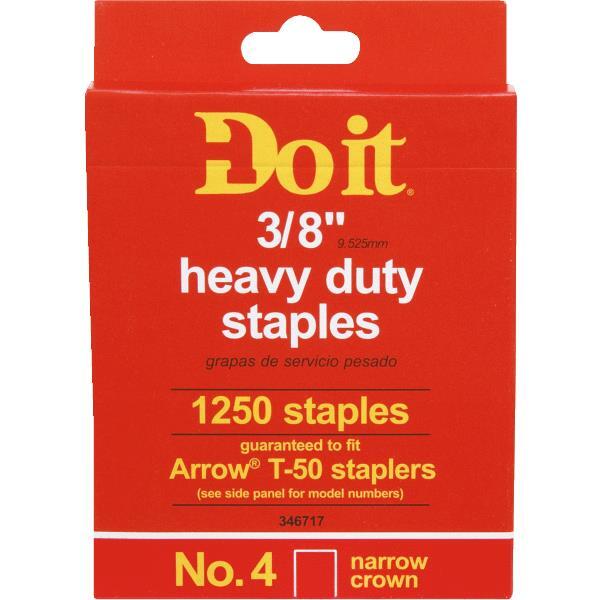  Arrow  Heavy Duty Narrow Crown Staple 3/8 Inch  1 Each 346717