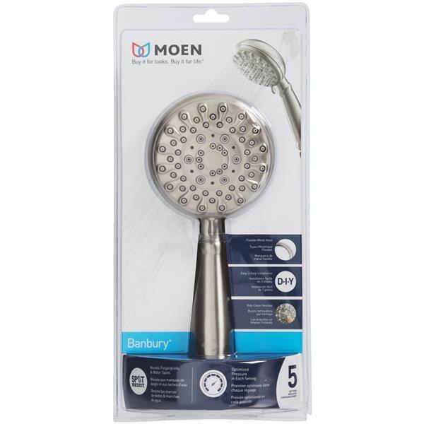 Moen Banbury Hand Showerhead 5S Brushed Nickel 1 Each 23015EPSRN