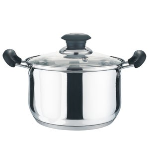SAUCE POT W/ GLAS LID 6.5QT