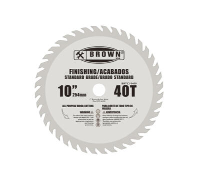  Brown USA Carbide Tip 40 Teeth 10 Inch  1 Each BRTC10400