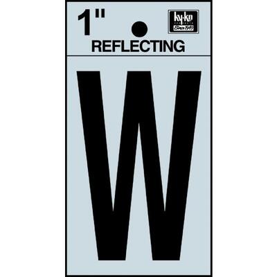  Hy-Ko Reflective Adhesive Letter W 1 Inch  1 Each RV-15/W