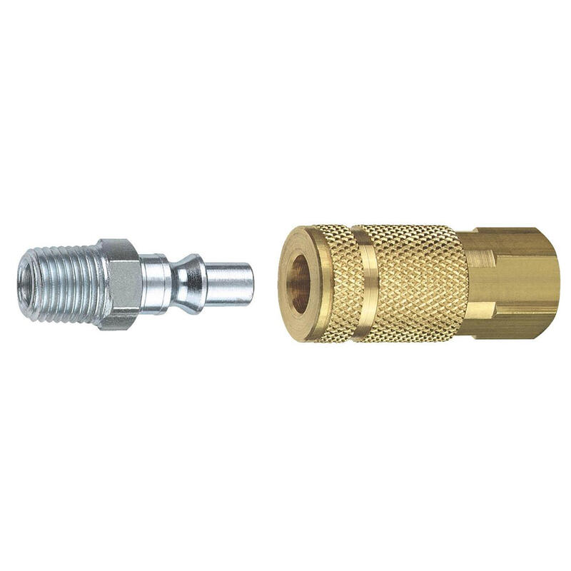  Tru Flate Coupler and Plug  1/4 Inch  1 Each
