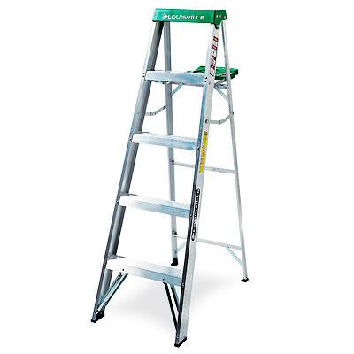  Louisville  Step Ladder II 5 Foot  Aluminum 1 Each AS4005