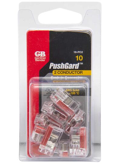 Ecm Industries Push Connector 2Port 10 Pack 19-PC2
