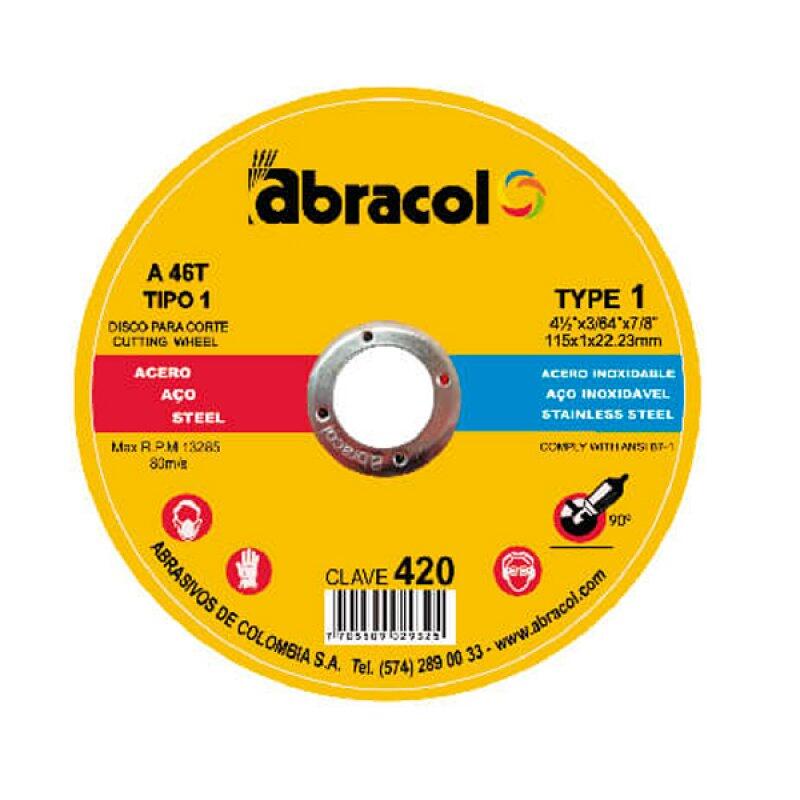 Abracol Cutting Disc Metal 4-1/2 Inch 1 Each NSABD2A0046047